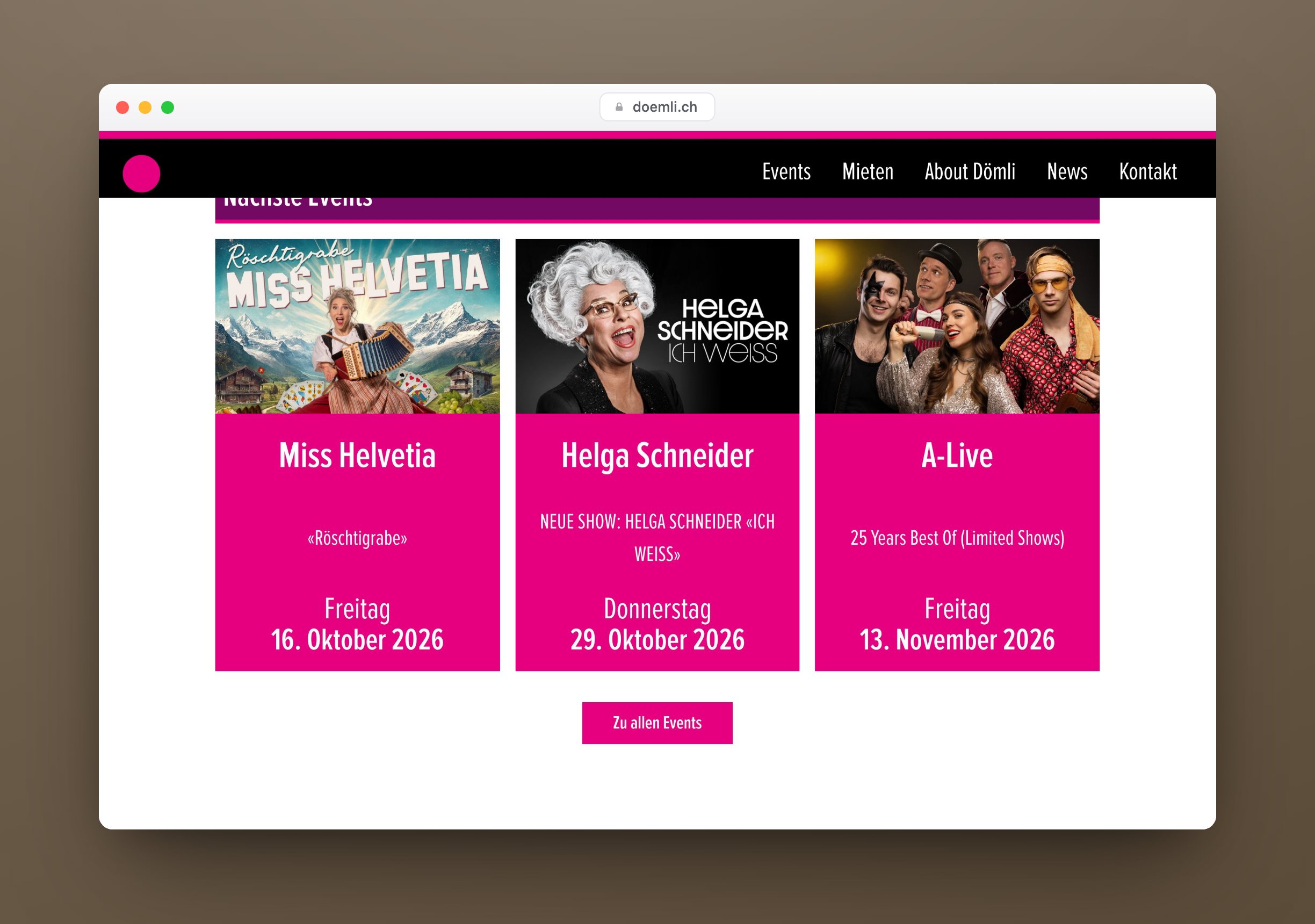 Dömli, Website