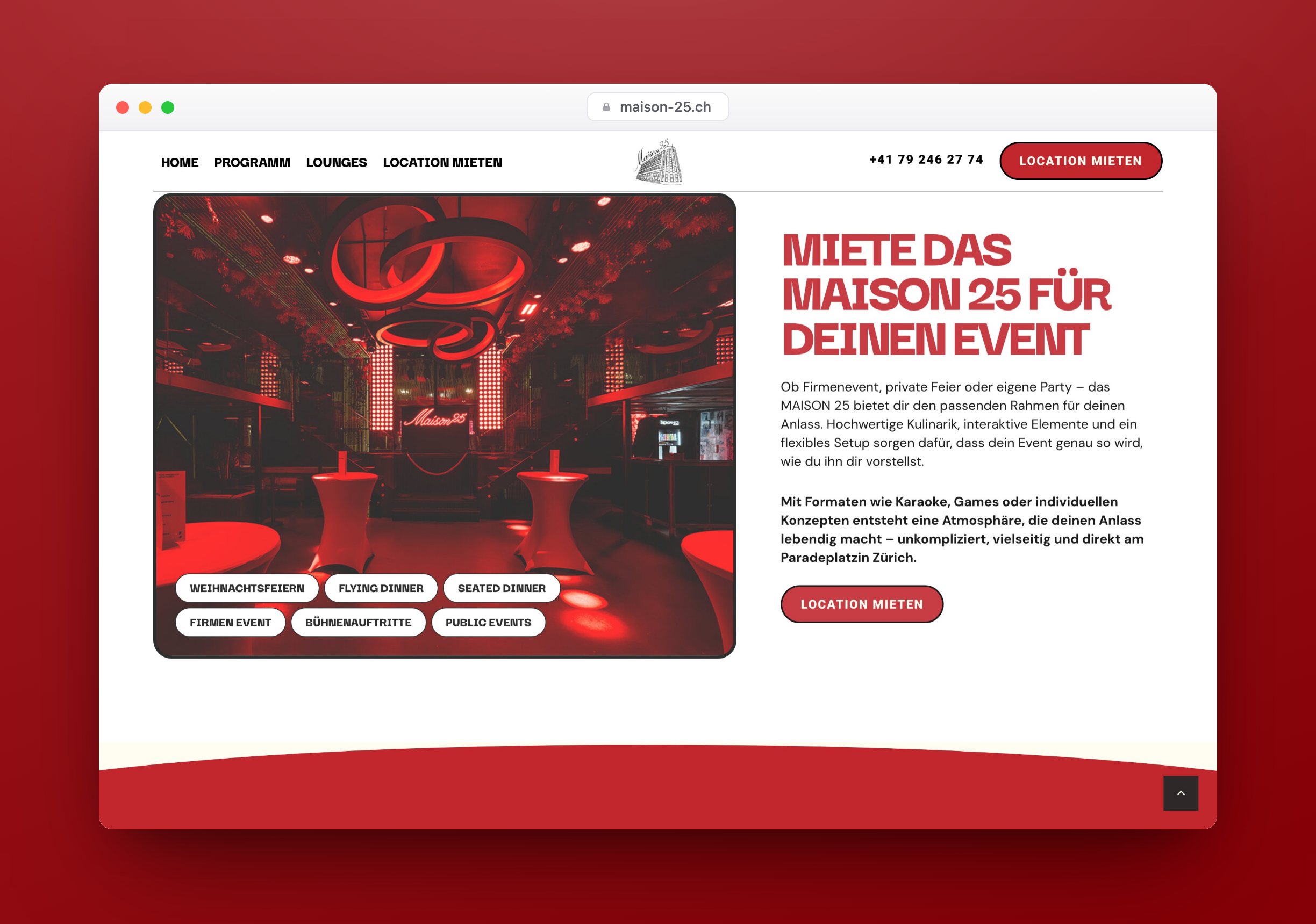 Maison 25, Website